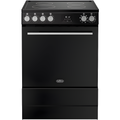 Belling BEL FSA VISION SGL 60Ei BSS 444412054- Black Induction Electric Cooker - 68L Single Oven - A Rated