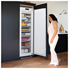 Caple RIF1801 - White 197L Built-in Freezer - Frost Free - E Energy