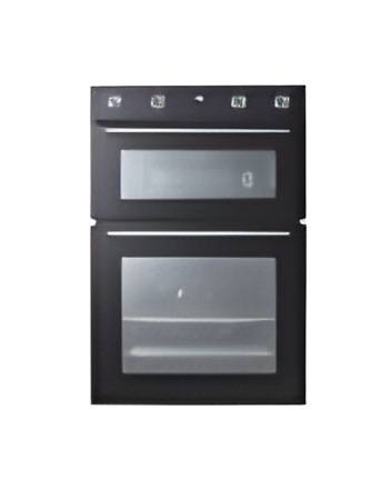 Midea MBOD70M30D0-BK - Black Built-In Double Oven - 110L - A Energy