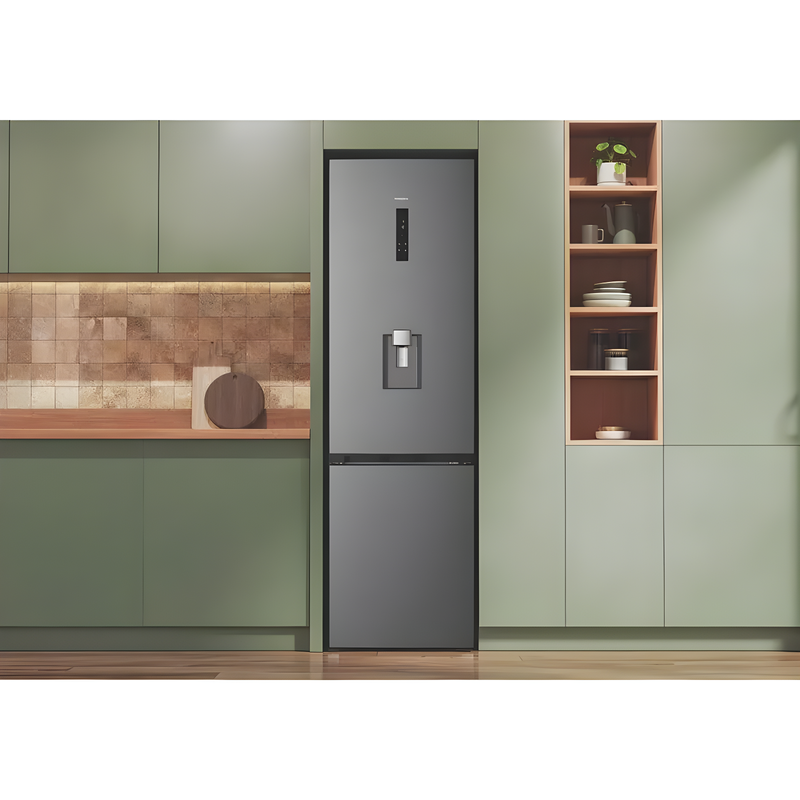 Hotpoint HPK 26412W XP5UK - Brushed Steel 70/30 Fridge Freezer - Dual No Frost - D Energy