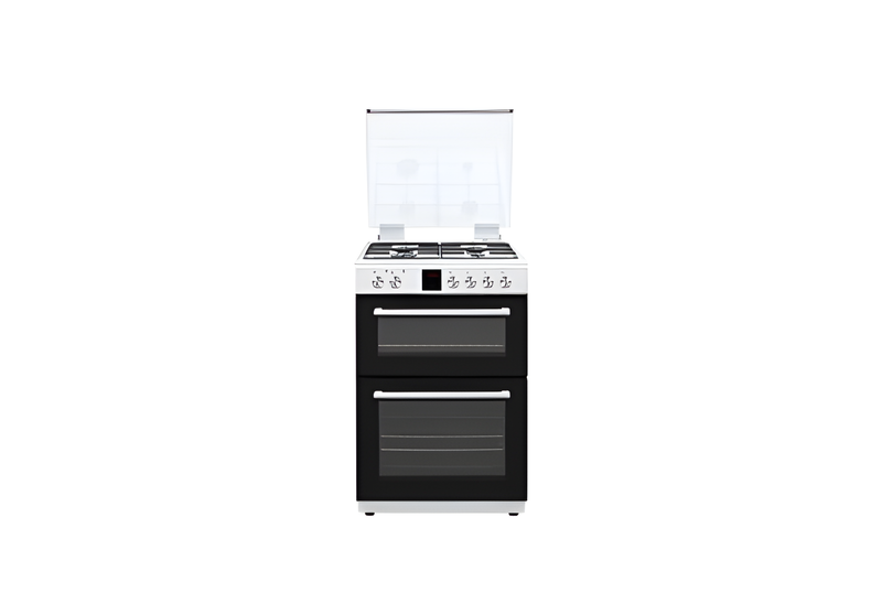 Teknix TKGD60W - White 60cm Double Oven Gas Cooker - A Energy