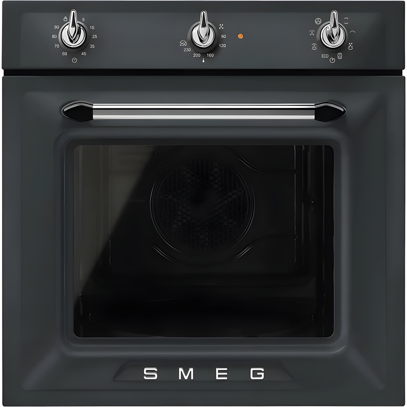 Smeg SF69M3TNO - Matte Black Single Oven - 70L Built-In - A Rated
