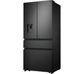 HISENSE RF540N4WFE - Black Stainless Steel American Fridge Freezer - 302L Fridge/178L Freezer - E Energy Rating