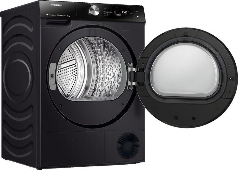 Hisense DH7S107BB - Black 10KG Heat Pump Tumble Dryer - B Energy
