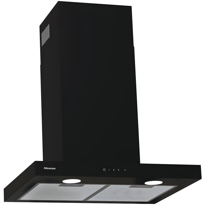 Hisense CH6T14BBUK - Black Chimney Cooker Hood - 594 m³/h - A Energy