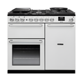 Rangemaster Nexus 100 NEX100DFPWHT/CM1 - White Dual Fuel Range Cooker - 5 Zone Gas Hob - A Energy