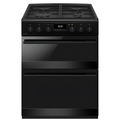 CDA CFD600MB - Matte Black 60cm Freestanding Duel Fuel Cooker - 4 Zone Gas Hob - A/A Energy