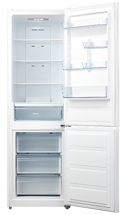 Midea  MDRB424FGD02O - Silver Freestanding 70/30 Frost Free Fridge Freezer - D energy