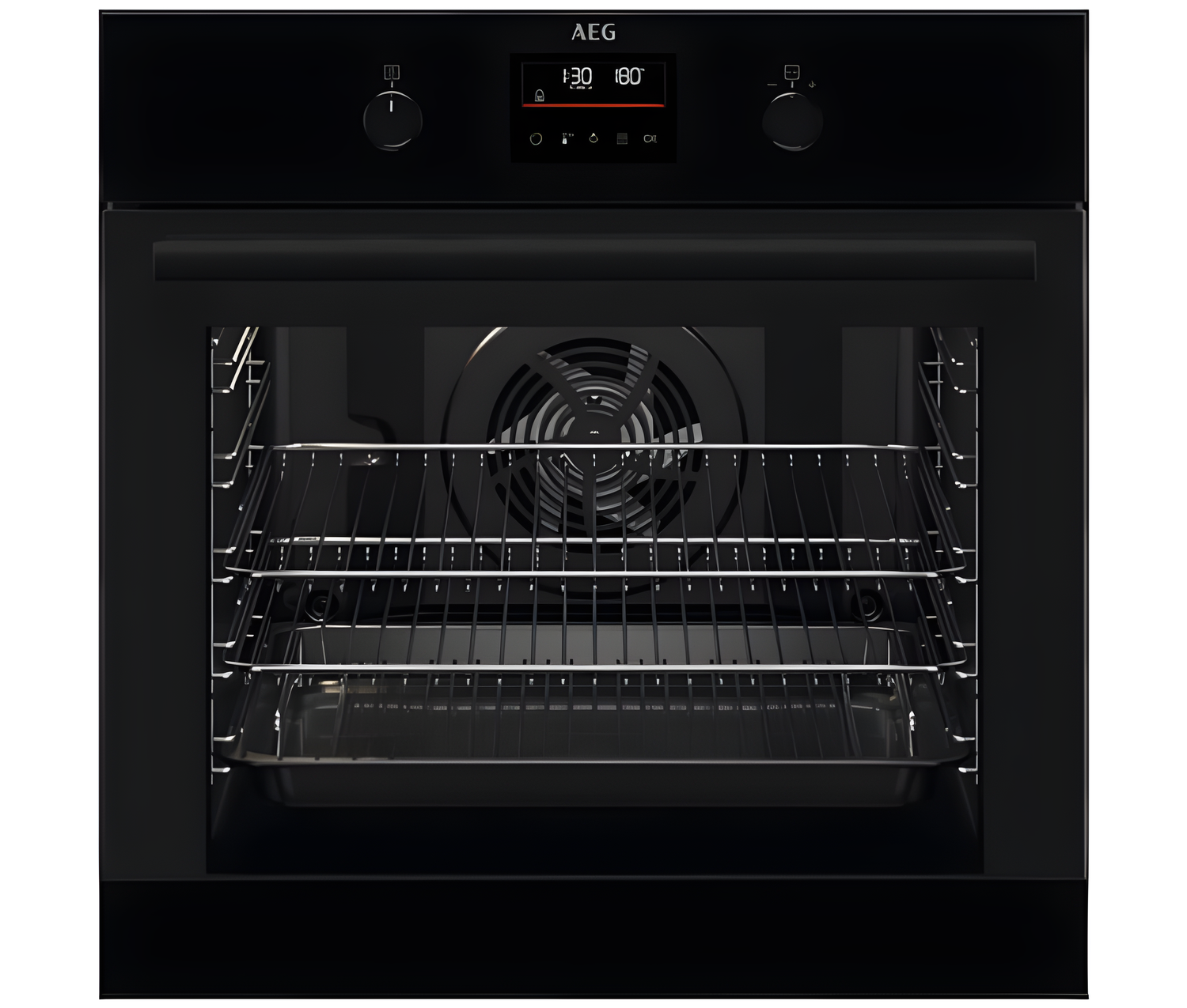 AEG BEX33501EB - Black Built in Electric Single Oven - Steam Assisted cleaning - A energy