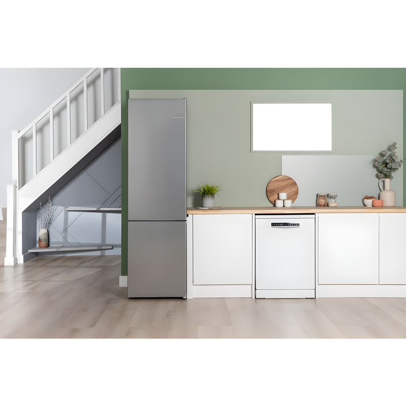 Bosch KGN392LDFG - Silver Freestanding 70/30 Frost Free Fridge Freezer - D energy