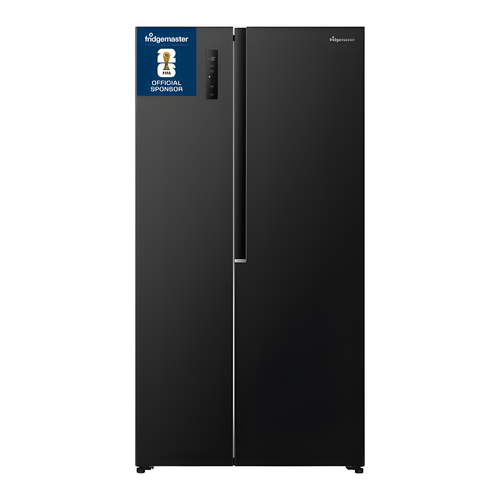 Fridgemaster MS91558EB - Black American Fridge Freezer - 544L - E Energy Rating
