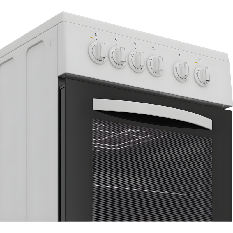 Indesit I5E3KMW - White Electric Cooker - 60L Single Oven - A Energy Rating