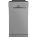 Hotpoint HP2FE10CS90SUK - Silver 10 Place Setting Slimline Dishwasher - 49dB - E Energy Rating
