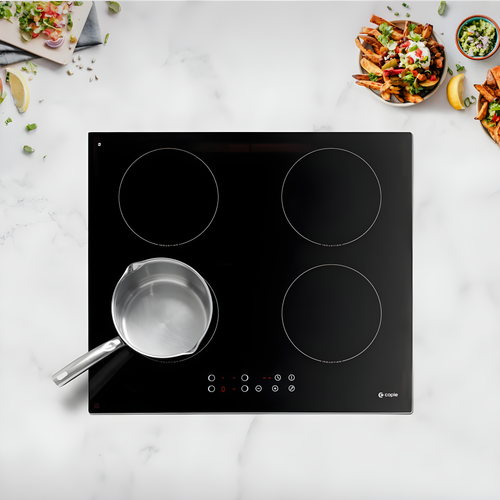 Caple C841i - Black 59cm Induction Hob - 4 Zones 13A - Energy Rating Unknown