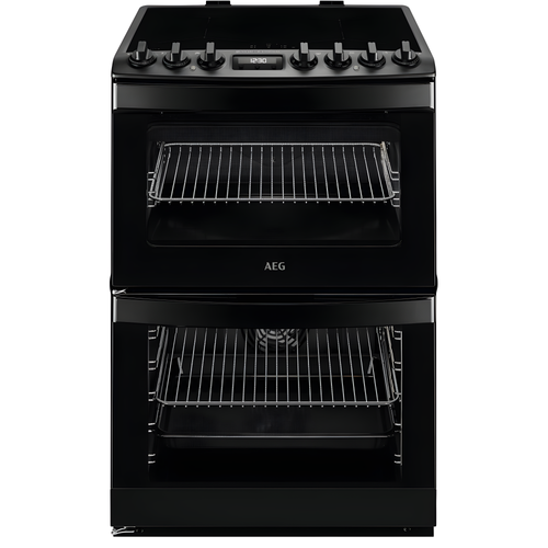 AEG CIB6743MCB - Black 73/39 L Induction Electric Double Oven - A Energy Rating