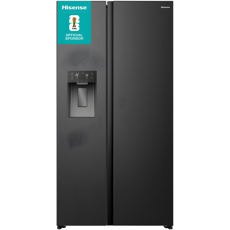 Hisense RS5P528STBE - Black American Fridge Freezer - 528 Litres - E Energy