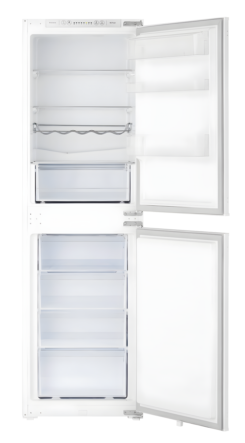 IceKing IKBI5050FF - White Integrated Fridge Freezer - 50/50 Split 233L - E Energy