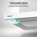 Hisense CH6T10BXUK - Stainless Steel Telescopic Cooker Hood - 335 m3/h Extraction Rate - B energy