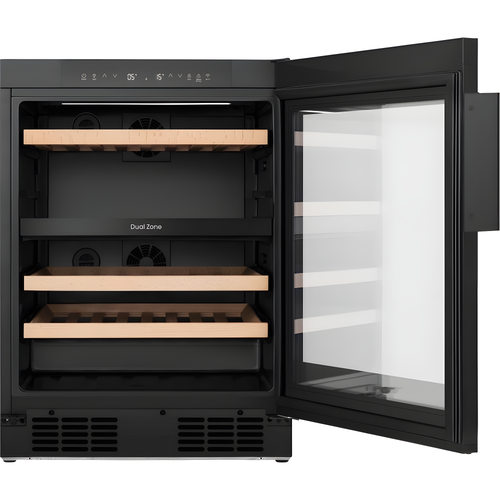 Hisense RW3N122GSLF - Black Wine Cooler - 46 Bottle Capacity - F Energy Rating