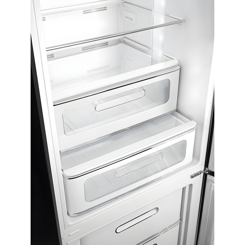 SMEG FAB32RBL6UK - Black Fridge Freezer - 331L Capacity - C Energy Rating