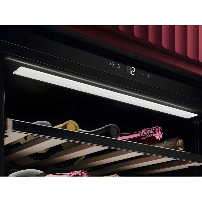 AEG NKW8P21KAT - Black Integrated Wine Cooler - 15 Bottles - F Rated