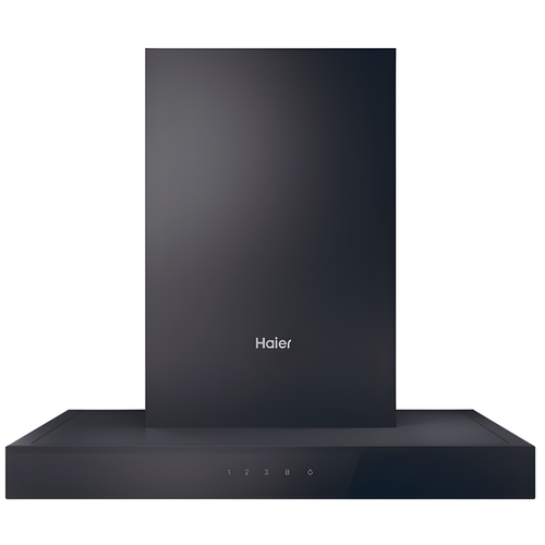 Haier HATS6CBS4B - Black 60cm Chimney Cooker Hood - A+ Energy Rated