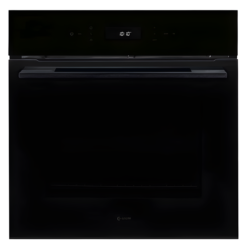 Caple C2403BG - Black Glass 67L Single Oven - Pyrolytic Self-Cleaning - A Energy Rating
