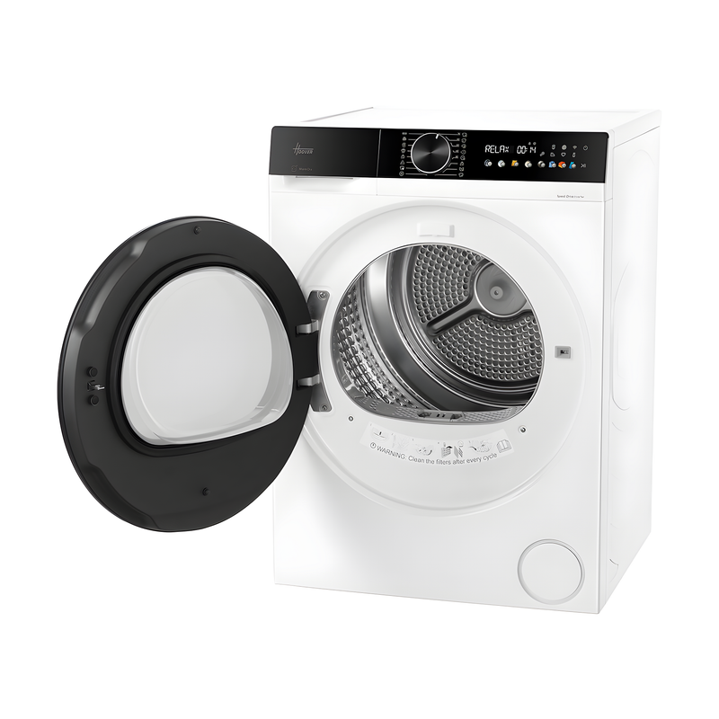 Hoover HBP 8N3BXC-80 - White 8KG Heat Pump Tumble Dryer - 62 dB - A+++ Energy