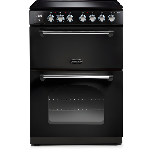 Rangemaster CLA60EIBL/C - Black Induction Electric Cooker - 69/39 Litres - A Energy Rating