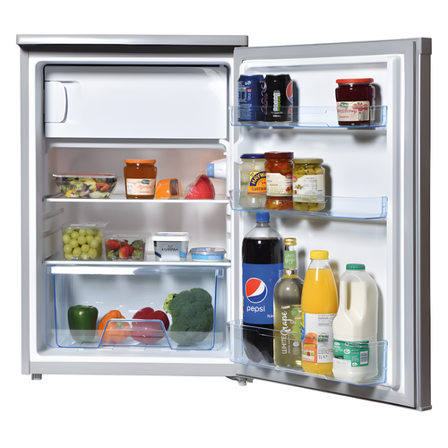 Statesman R155S - 55.3cm Silver Undercounter Fridge with icebox - F energy