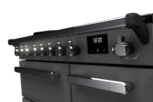 Rangemaster ESDL90EIPSLT/CM1 Estel Deluxe 90cm Induction Slate/Chrome