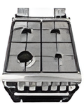 Teknix TKGD50X - Stainless Steel 50cm Freestanding Gas Cooker - Double Oven & 4 Burner Hob - A+ Energy