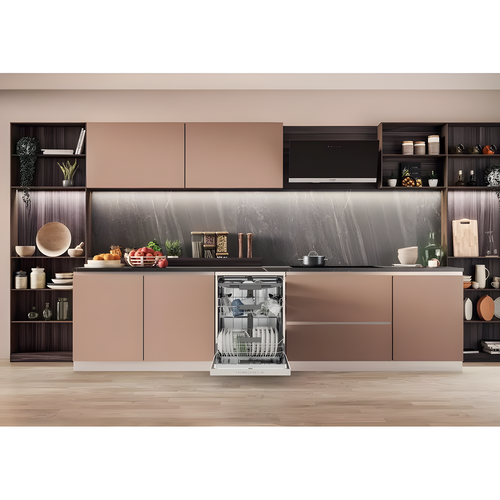 Hotpoint H7FHS51WUK - White Freestanding Full Size Dishwasher - Third Rack - B Energy