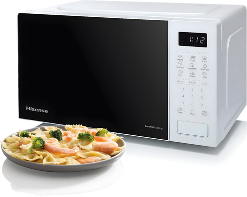 Hisense H20MOWS4UK - White Microwave Oven - 20L Capacity - 700W