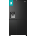 Hisense RS818N4TFE - Black American Fridge Freezer - 632L - E Energy Rating