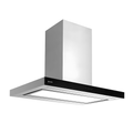 Caple Zi923 - Stainless Steel & Black 90cm Island Cooker Hood - 623m³/h - A+ Energy