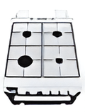 Teknix TKGD50W - White 50cm Freestanding Gas Cooker - Double Oven & Grill, 4 Burner Hob - A+ Energy