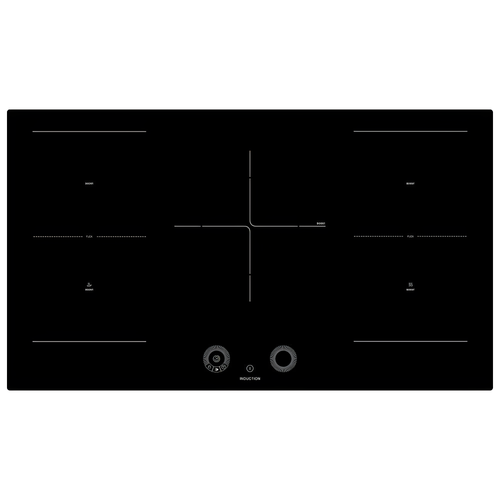Teknix SCIH90SW - Black 6 Zone Induction Hob