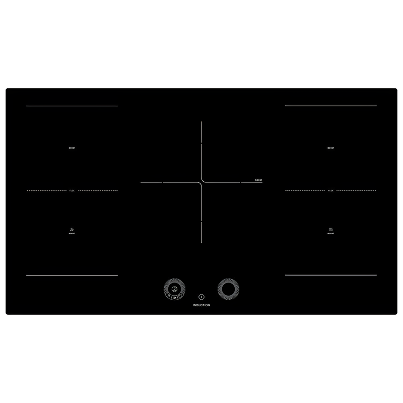 Teknix SCIH90SW - Black 6 Zone Induction Hob