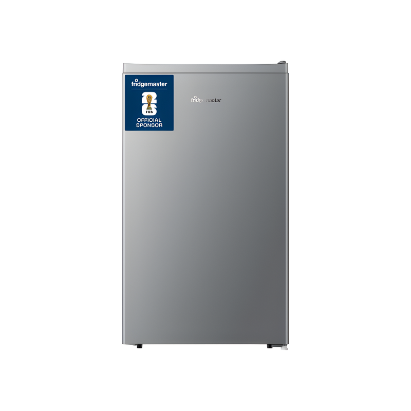 Fridgemaster MUR4894ES - Silver Under Counter Fridge - 82L Capacity - E Energy Rating
