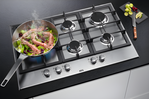 AEG HGB75500SM - Stainless steel 5 Zone Gas Hob