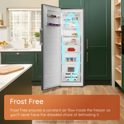 Hotpoint HPMFF 1292 W4UK - White 256L Tall Freezer - Frost Free - E Energy