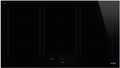 Smeg SIM3964D - Black 90cm 6 Zone Induction Hob - Slider Controls - Glass Ceramic Surface