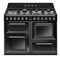 Smeg TR4110BL1 - Black 7 Zone Dual Fuel Cooker - A/A energy