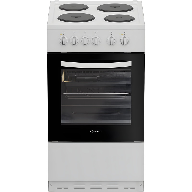 Indesit I5E3KMW - White Electric Cooker - 60L Single Oven - A Energy Rating