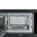 Smeg FMI325N - Matte Black 25L Built-In Microwave with Grill - 900W