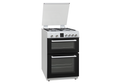 Teknix TKGD60W - White 60cm Double Oven Gas Cooker - A Energy