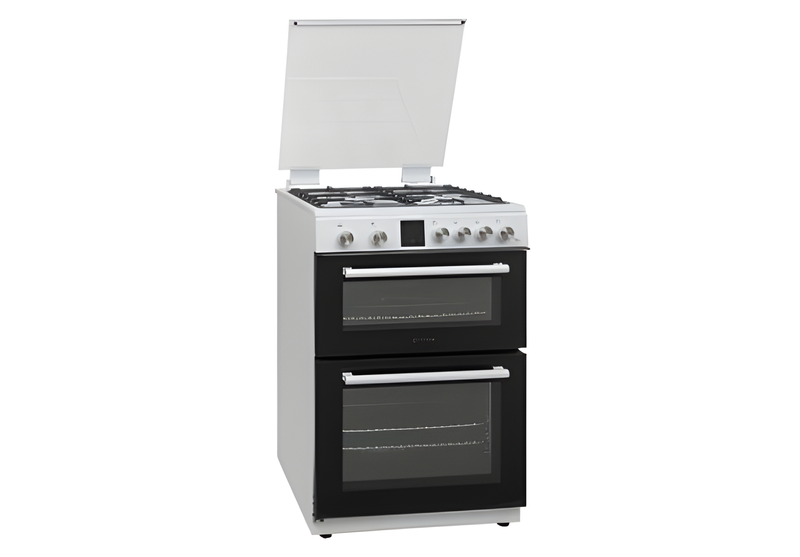 Teknix TKGD60W - White 60cm Double Oven Gas Cooker - A Energy