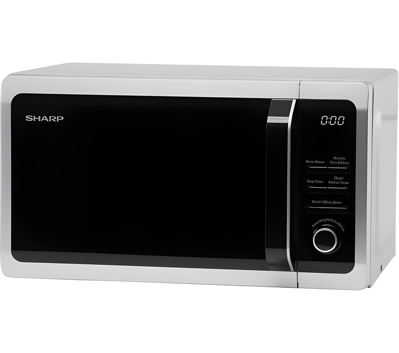 SHARP R274SLM - Silver Solo Microwave - 20L Capacity - E energy rating