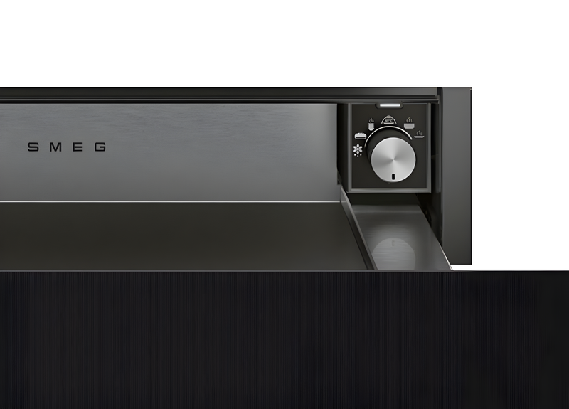Smeg CPR215B - Black Warming Drawer - 15cm - 21L